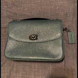 Coach Cassie Crossbody In Green In Pewter/pine Green